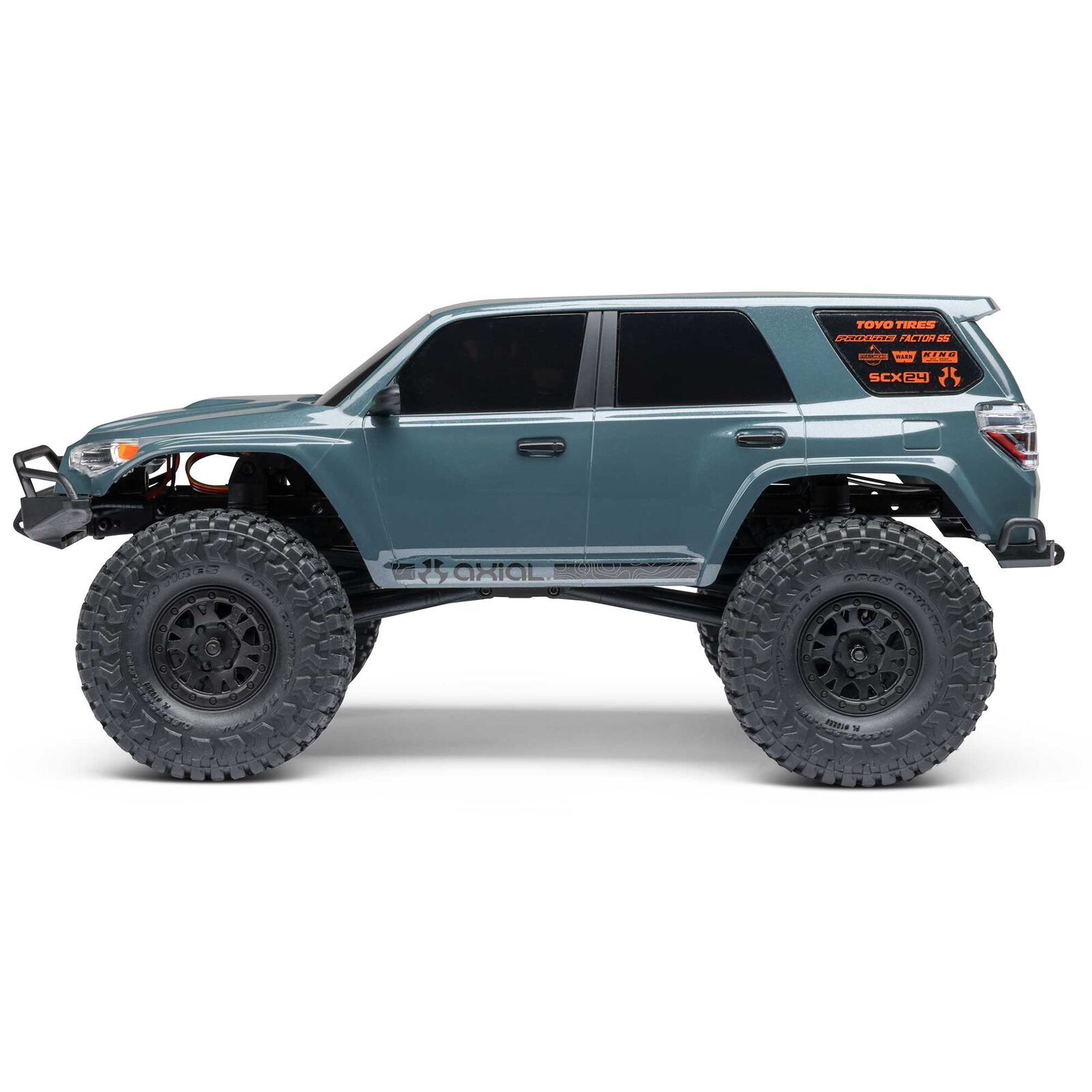 Axial AXI-2035T2 1/24 SCX24 Toyota 4Runner 4X4 RTR Brushed Rock Crawler (Battery & Charger Included), Gray - 14