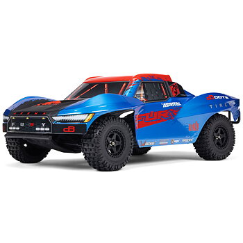 Arrma ARA3521T1 1/10 FURY 223S DSC 2WD RTR Brushless Short Course Truck, Blue