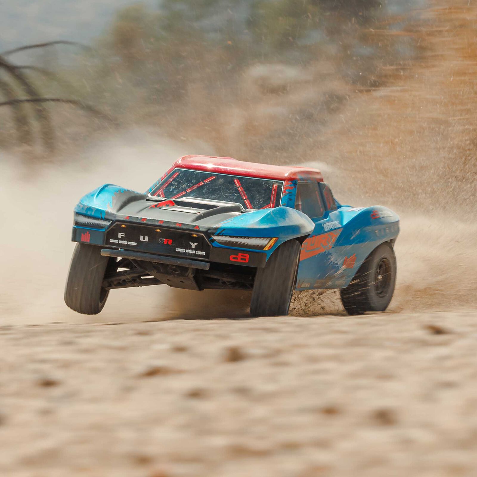 Arrma ARA3521T1 1/10 FURY 223S DSC 2WD RTR Brushless Short Course Truck, Blue - 11