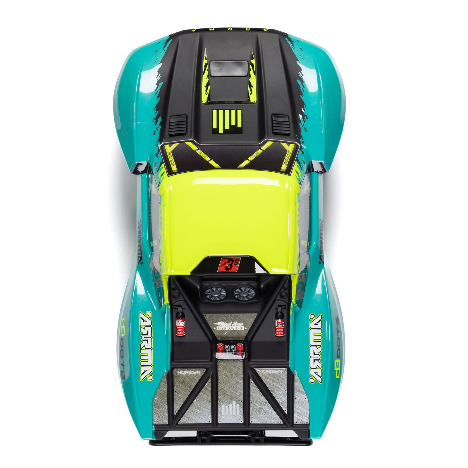 Arrma ARA3521T2 1/10 FURY 223S DSC 2WD RTR Brushless Short Course Truck, Green - 10
