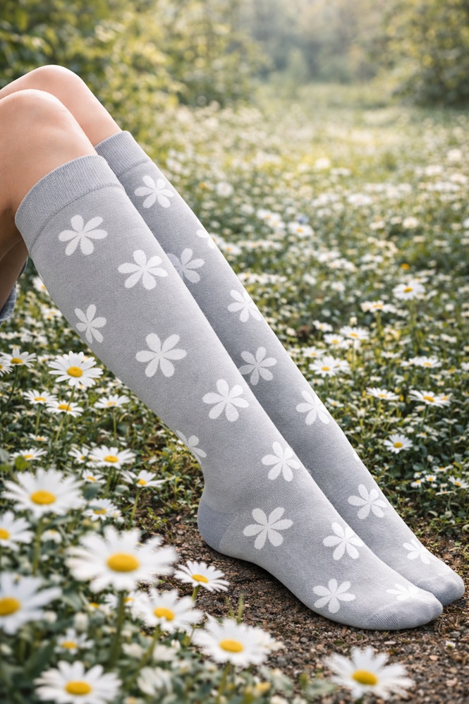 Sthlm Sock Co. Stödstrumpor Blommor - 2