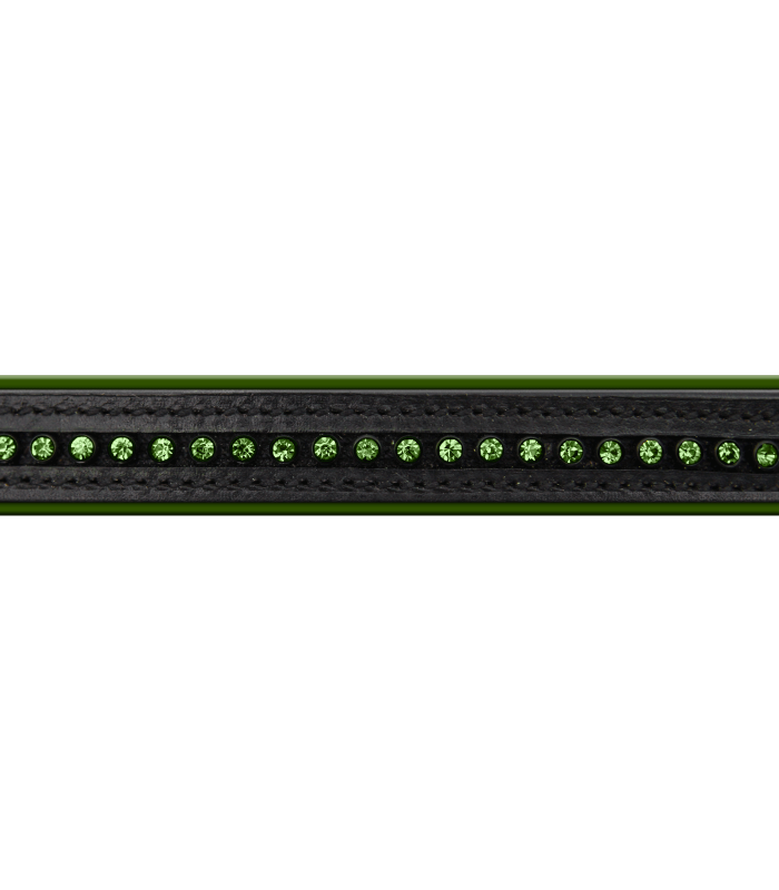 Waldhausen STAR Diamond Bridle - Green/Black - padded