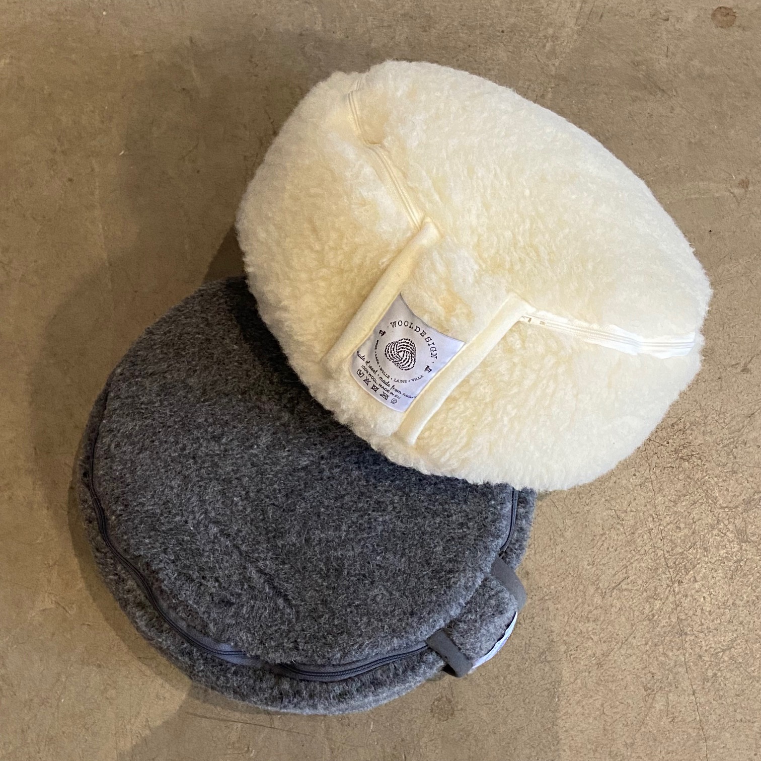 Meditationskudde av naturvit ull från Wooldesign - 5