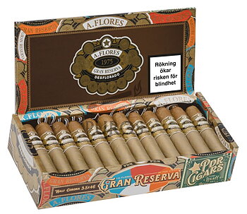 PDR A. Flores 1975 Gran Reserva Desflorado Half Corona Cigarrlåda 24-pack