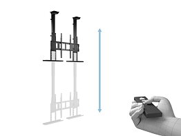 M Motorized TV Lift Duo X-Large Drop Down