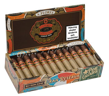PDR A. Flores 1975 Gran Reserva Corojo Half Corona Cigarrlåda 24-pack