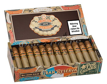 PDR A. Flores 1975 Gran Reserva Sungrown Half Corona Cigarrlåda 24-pack