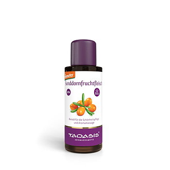 Taoasis Base Oil  av havtornsmassa 20 % i aprikoskärnolja BIO|demeter 50 ml
