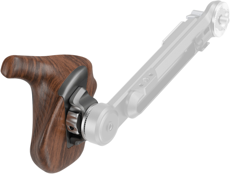 Smallrig  5162 ImageGrip Series Wooden Handle with ARRI Rosette (Left Side) - 4