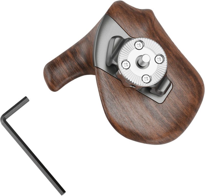 Smallrig  5162 ImageGrip Series Wooden Handle with ARRI Rosette (Left Side) - 3