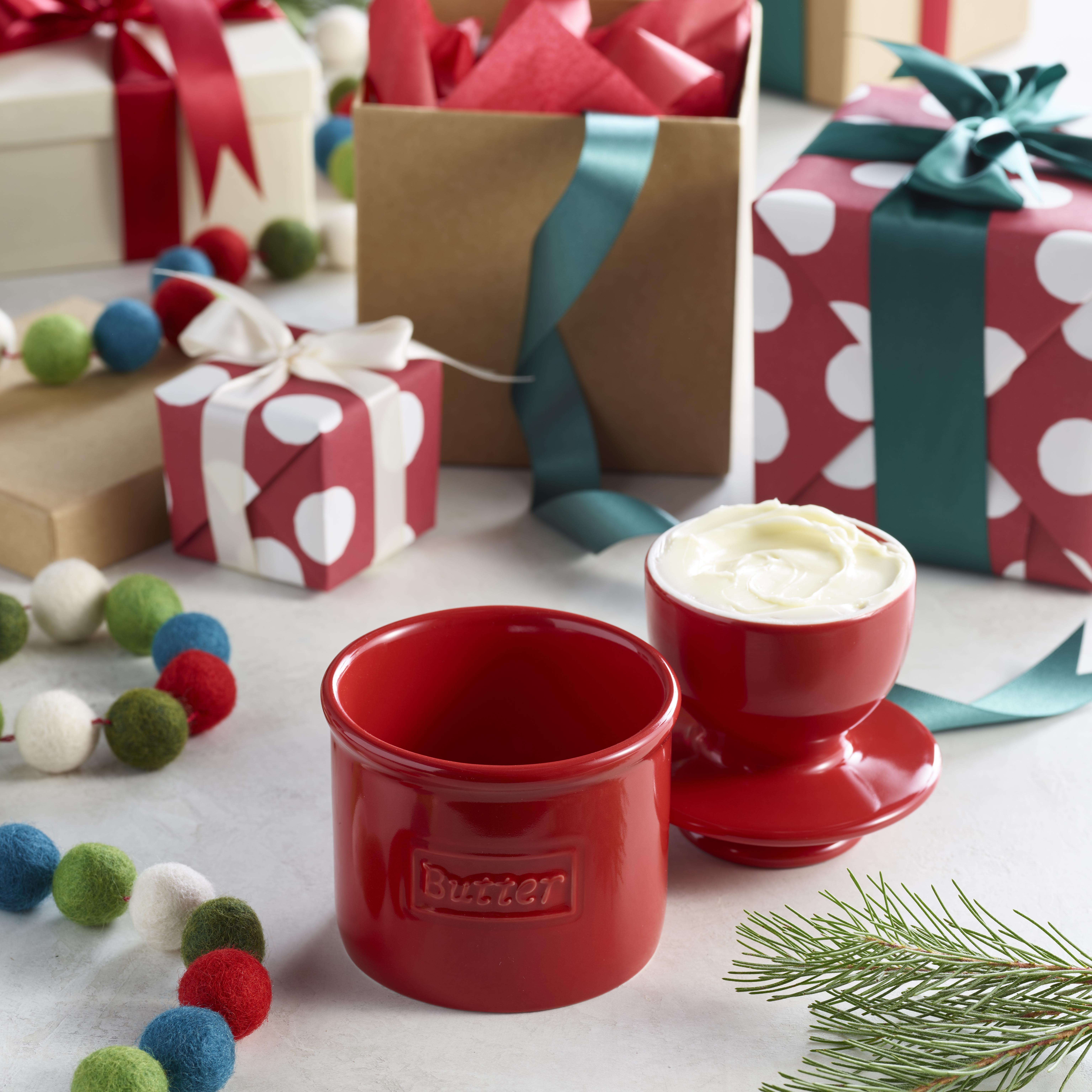 Smörklocka, Maraschino Red Cafe Butter Bell Crock- Butter Bell® - 4