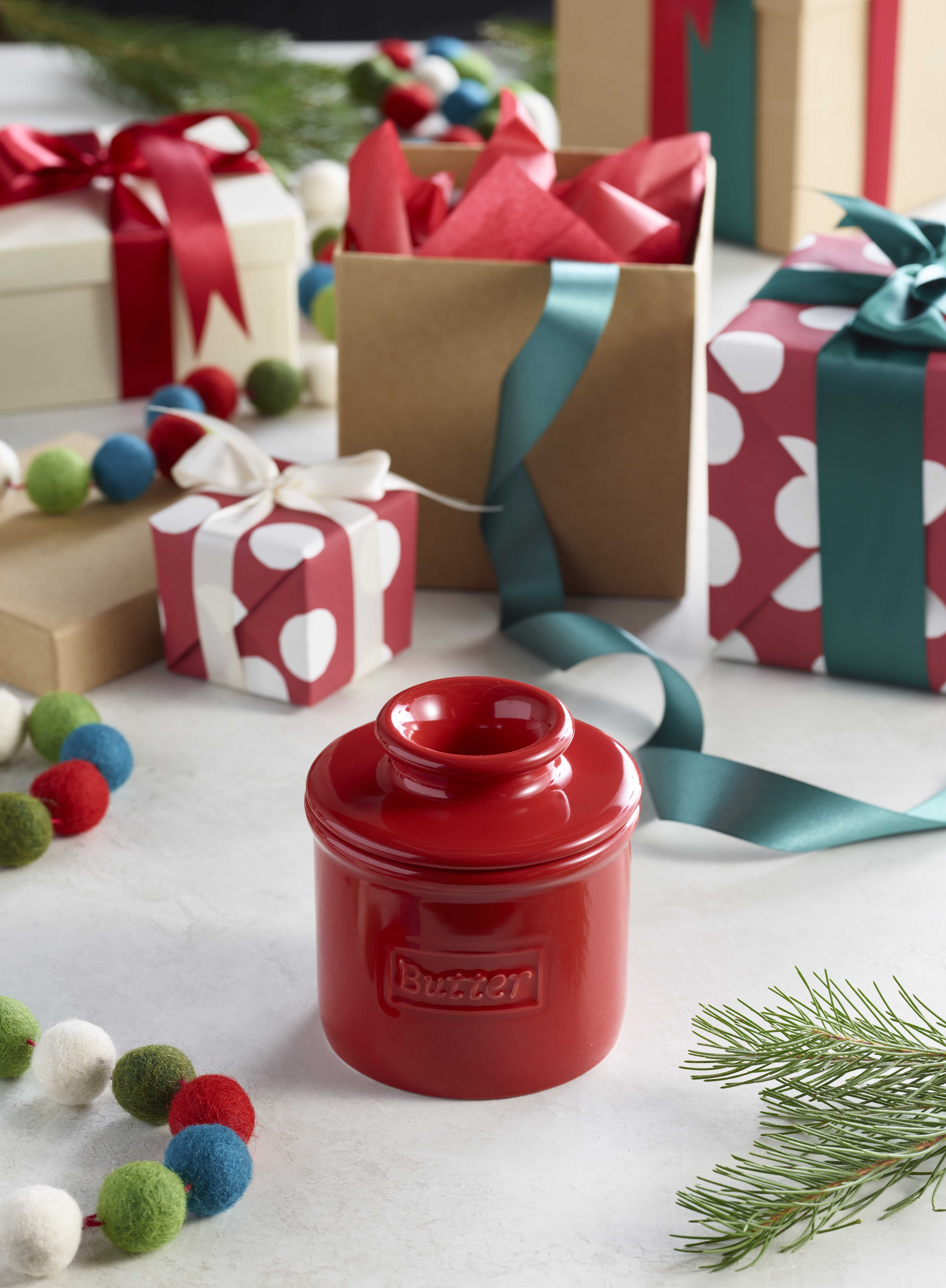 Smörklocka, Maraschino Red Cafe Butter Bell Crock- Butter Bell® - 8