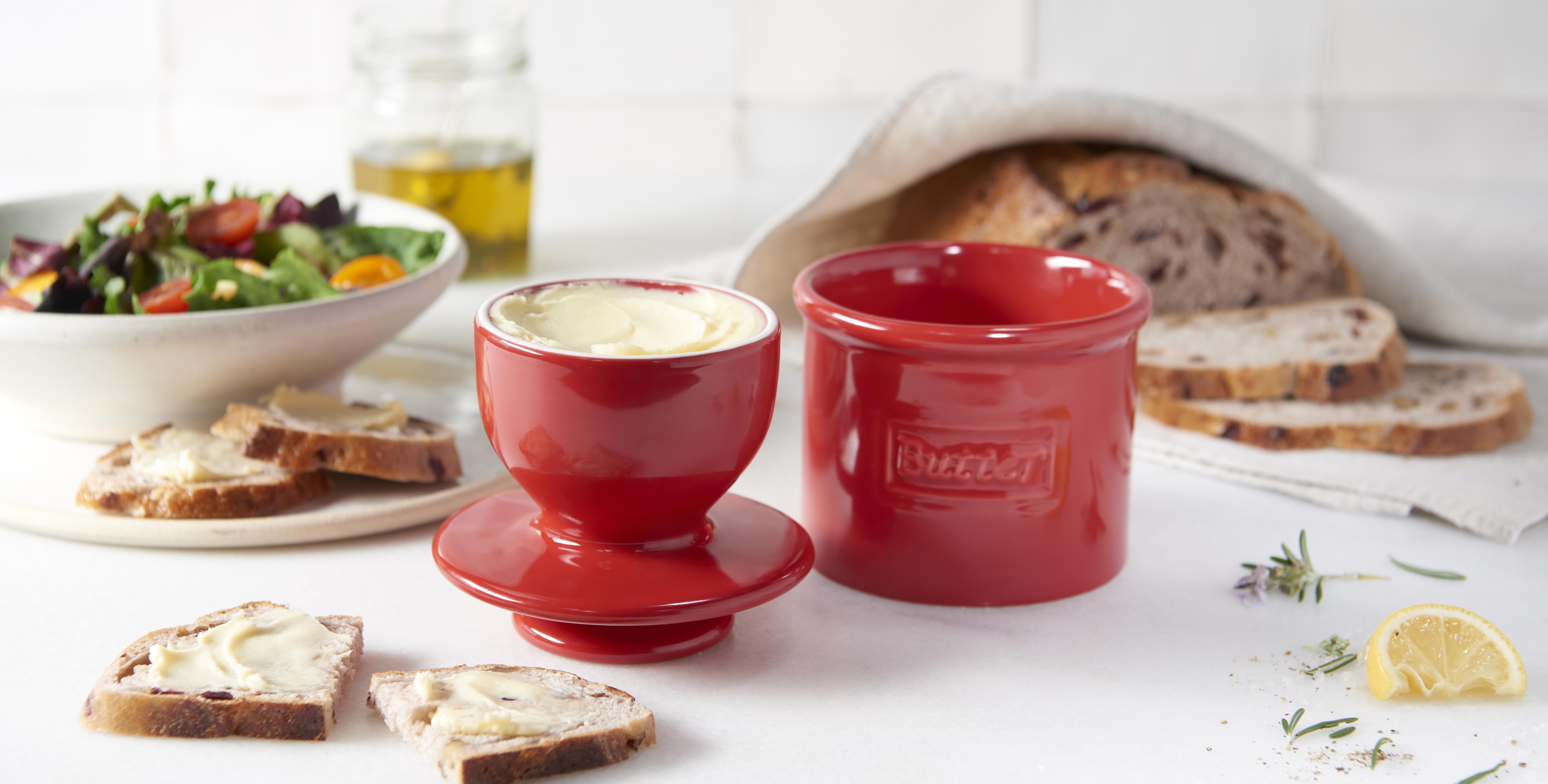 Smörklocka, Maraschino Red Cafe Butter Bell Crock- Butter Bell® - 9