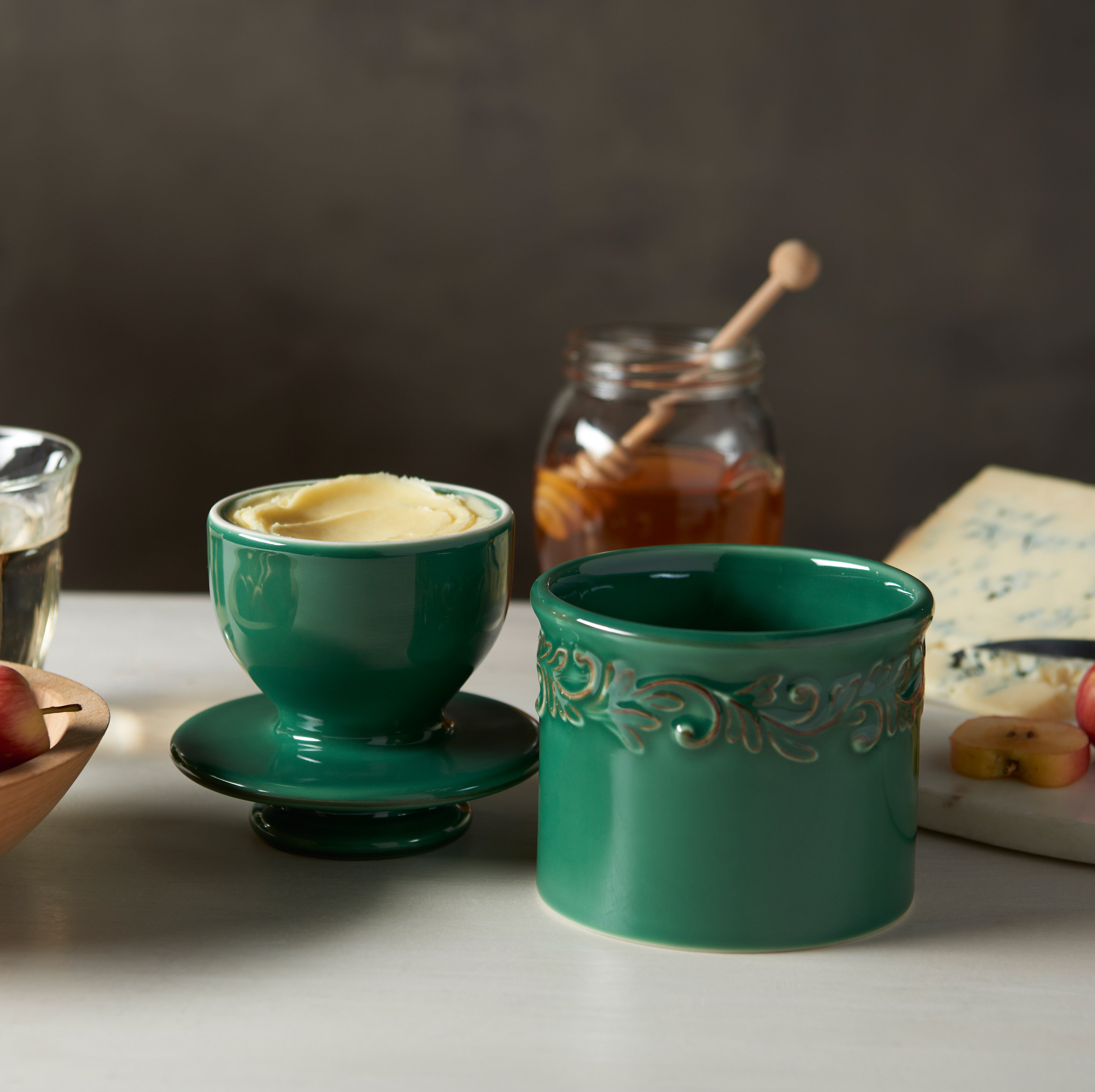 Smörklocka, Emerald Antique Butter Bell Crock- Butter Bell® - 6