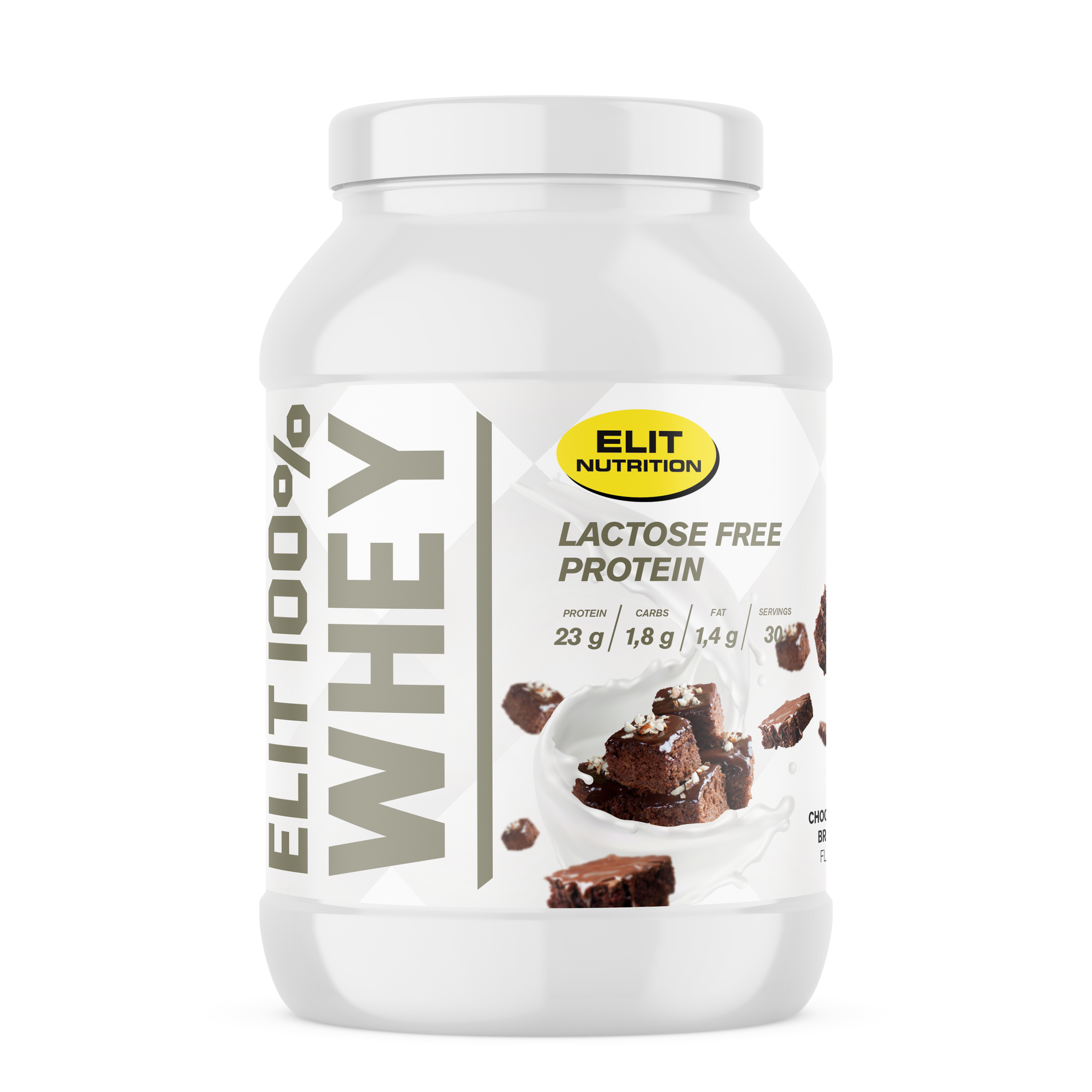 Elit Nutrition 100% Whey Protein - Högkvalitativt proteinpulver chocolate brownie