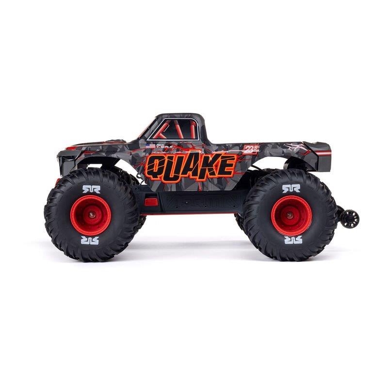 ARRMA 1/10 QUAKE 223S DSC 2WD RTR Brushless Monster Truck, Red - 11