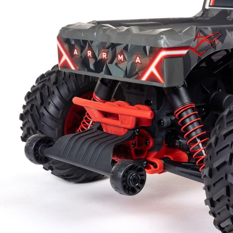 ARRMA 1/10 QUAKE 223S DSC 2WD RTR Brushless Monster Truck, Red - 21