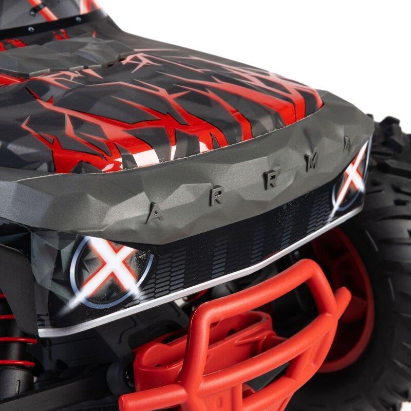 ARRMA 1/10 QUAKE 223S DSC 2WD RTR Brushless Monster Truck, Red - 19