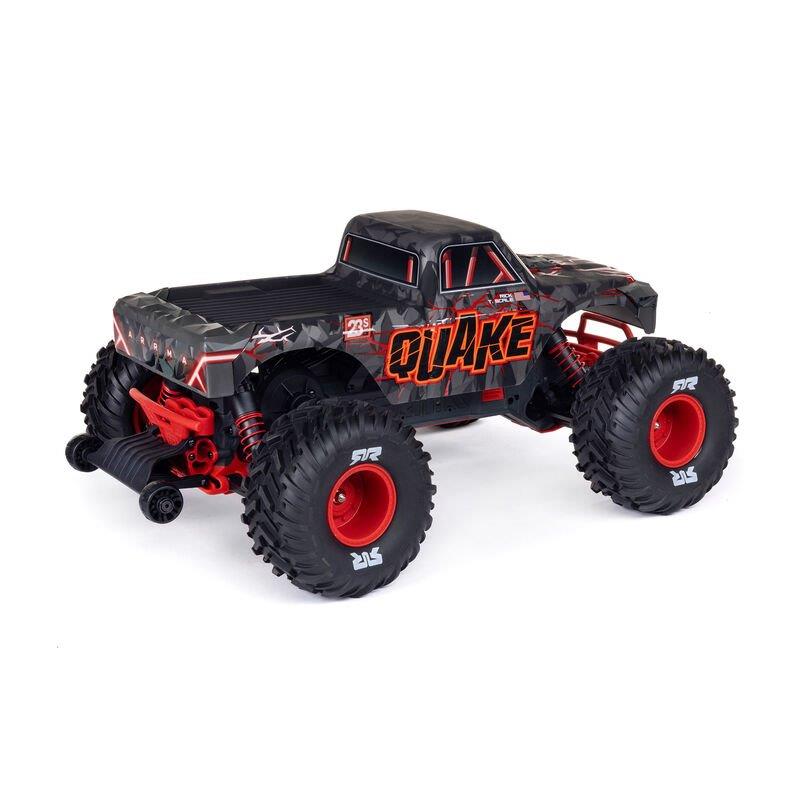 ARRMA 1/10 QUAKE 223S DSC 2WD RTR Brushless Monster Truck, Red - 12