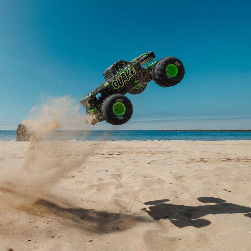 ARRMA 1/10 QUAKE 223S DSC 2WD RTR Brushless Monster Truck, Green - 8