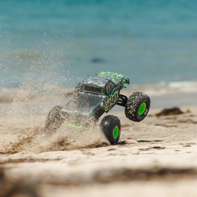 ARRMA 1/10 QUAKE 223S DSC 2WD RTR Brushless Monster Truck, Green - 10
