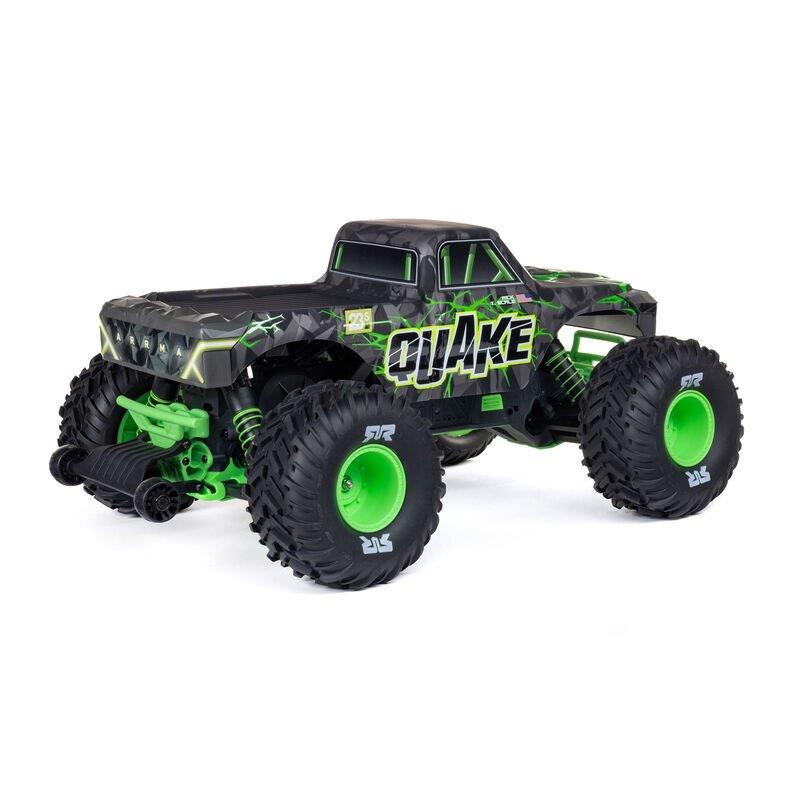 ARRMA 1/10 QUAKE 223S DSC 2WD RTR Brushless Monster Truck, Green - 12