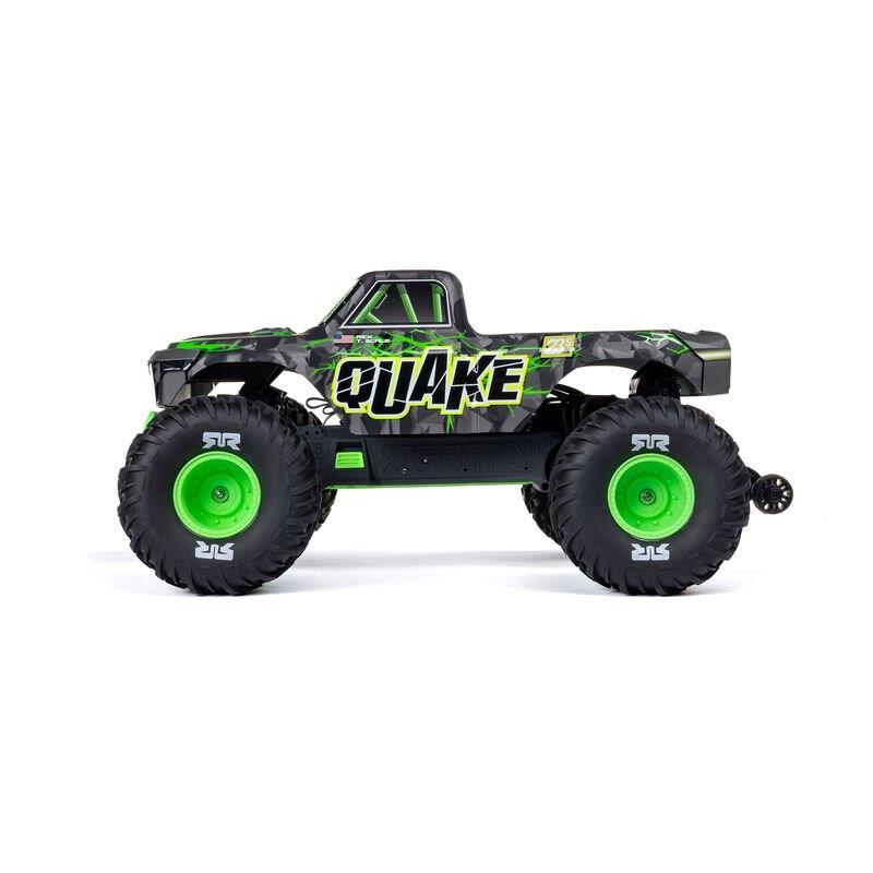 ARRMA 1/10 QUAKE 223S DSC 2WD RTR Brushless Monster Truck, Green - 11