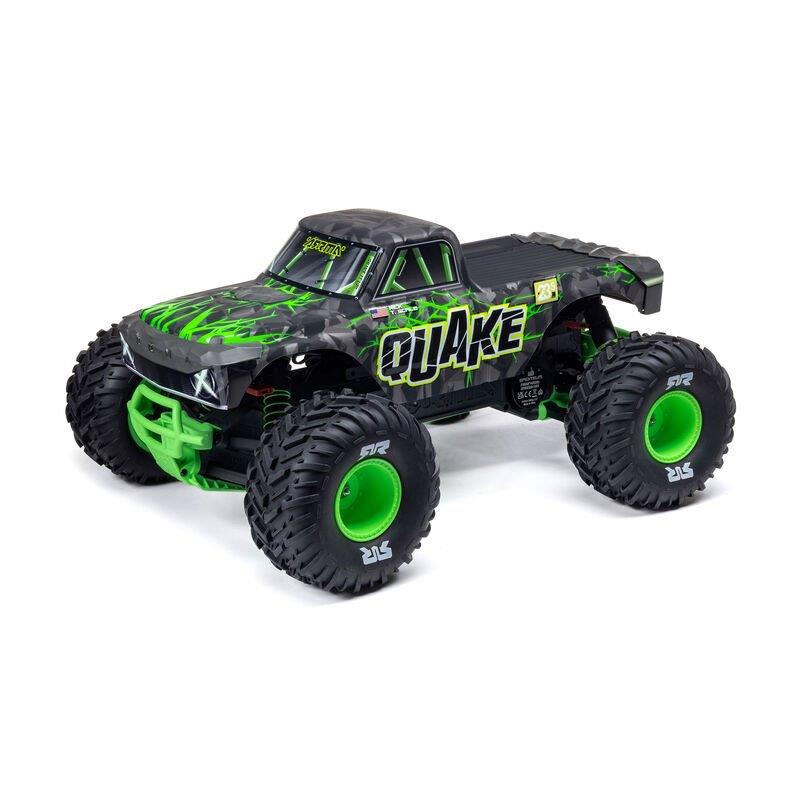 ARRMA 1/10 QUAKE 223S DSC 2WD RTR Brushless Monster Truck, Green - 2