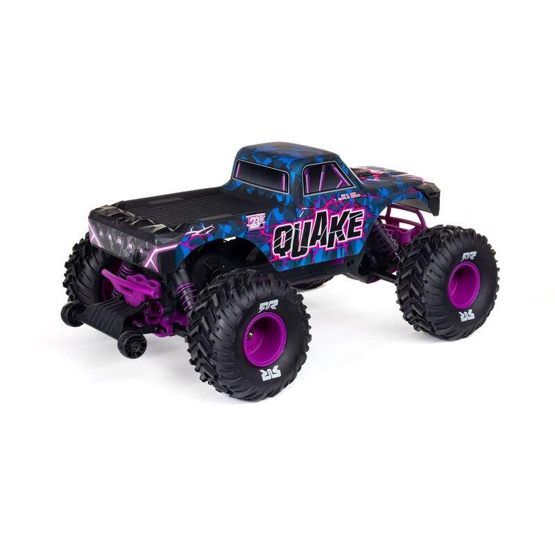 ARRMA 1/10 QUAKE 223S DSC 2WD RTR Brushless Monster Truck, Purple - 11