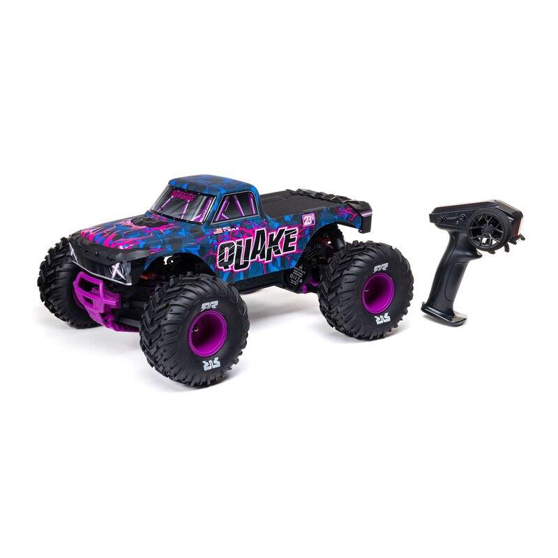 ARRMA 1/10 QUAKE 223S DSC 2WD RTR Brushless Monster Truck, Purple - 21