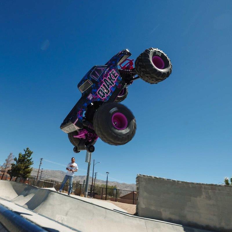 ARRMA 1/10 QUAKE 223S DSC 2WD RTR Brushless Monster Truck, Purple - 5