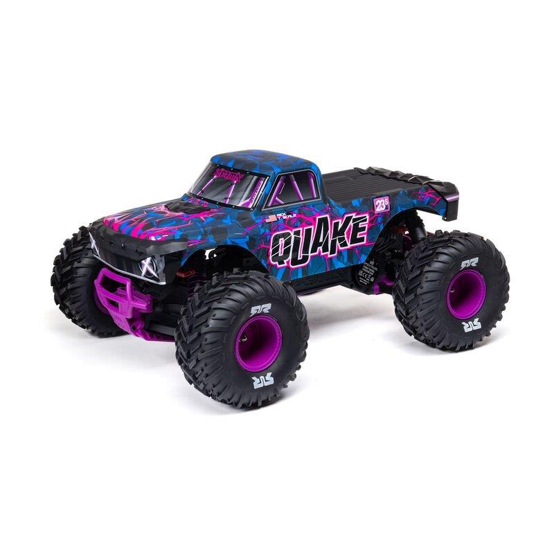 ARRMA 1/10 QUAKE 223S DSC 2WD RTR Brushless Monster Truck, Purple - 2