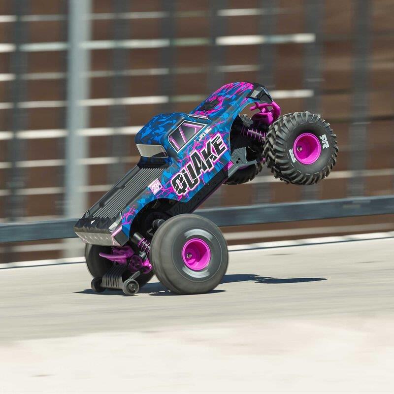 ARRMA 1/10 QUAKE 223S DSC 2WD RTR Brushless Monster Truck, Purple - 6