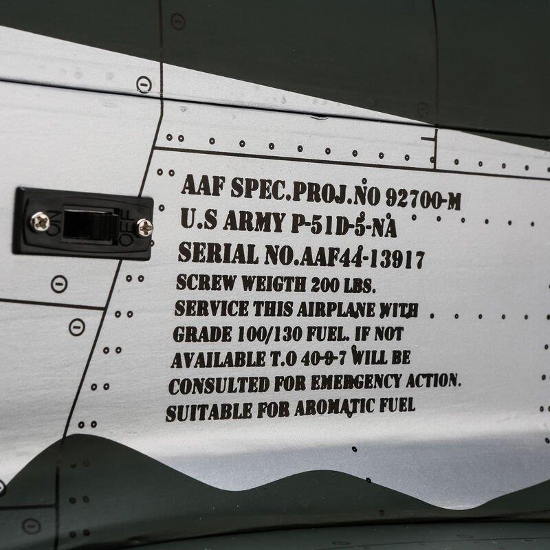 Hangar 9 P-51D Mustang 20cc ARF, 69.5inch - 28