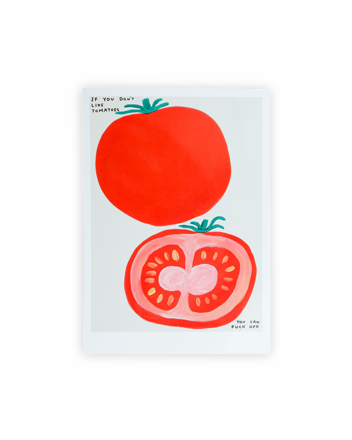 Kort, Tomatoes, David Shrigley 