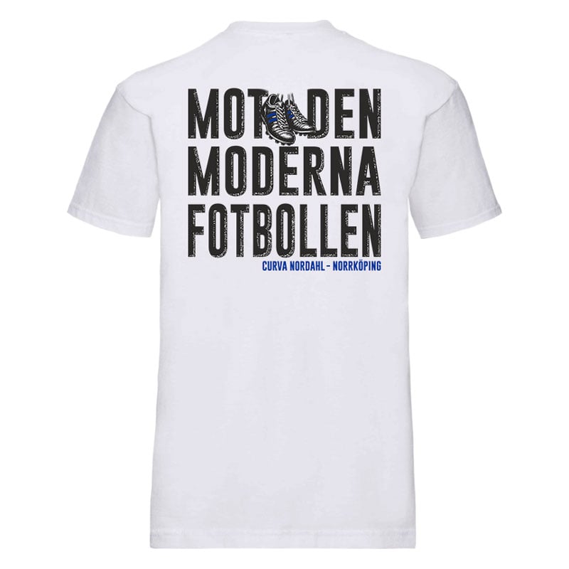 Mot den moderna fotbollen - T-shirt (brodyr + ryggtryck) - 2
