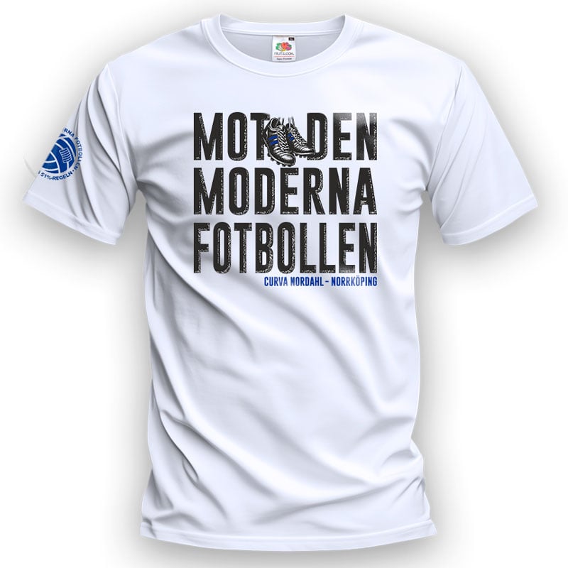 Mot den moderna fotbollen - T-shirt (tryck fram + ärmtryck)
