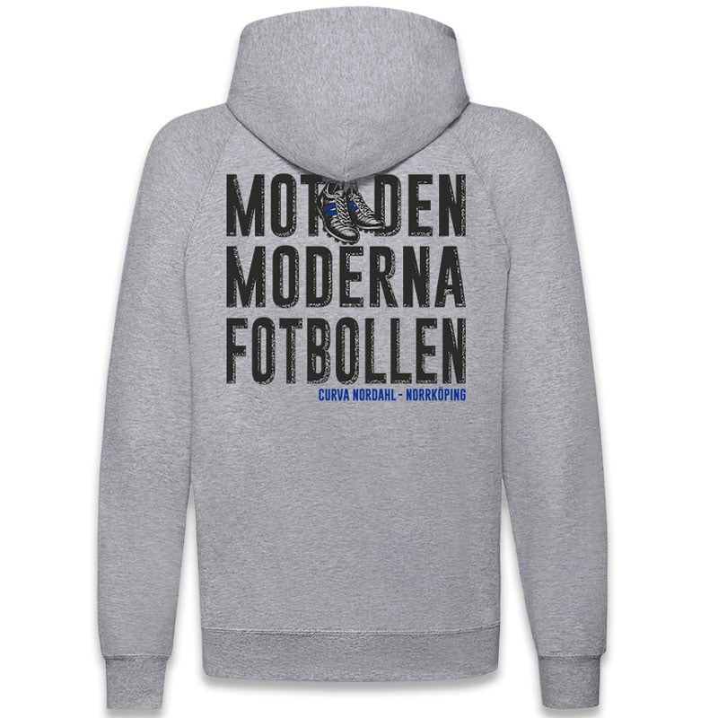 Mot den moderna fotbollen - Zip hoodie (brodyr + ryggtryck) - 2