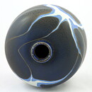 Claes Thell (1987) Majestic Unique Vase with Brown/Blue/White Haresfur Glaze 20 cm