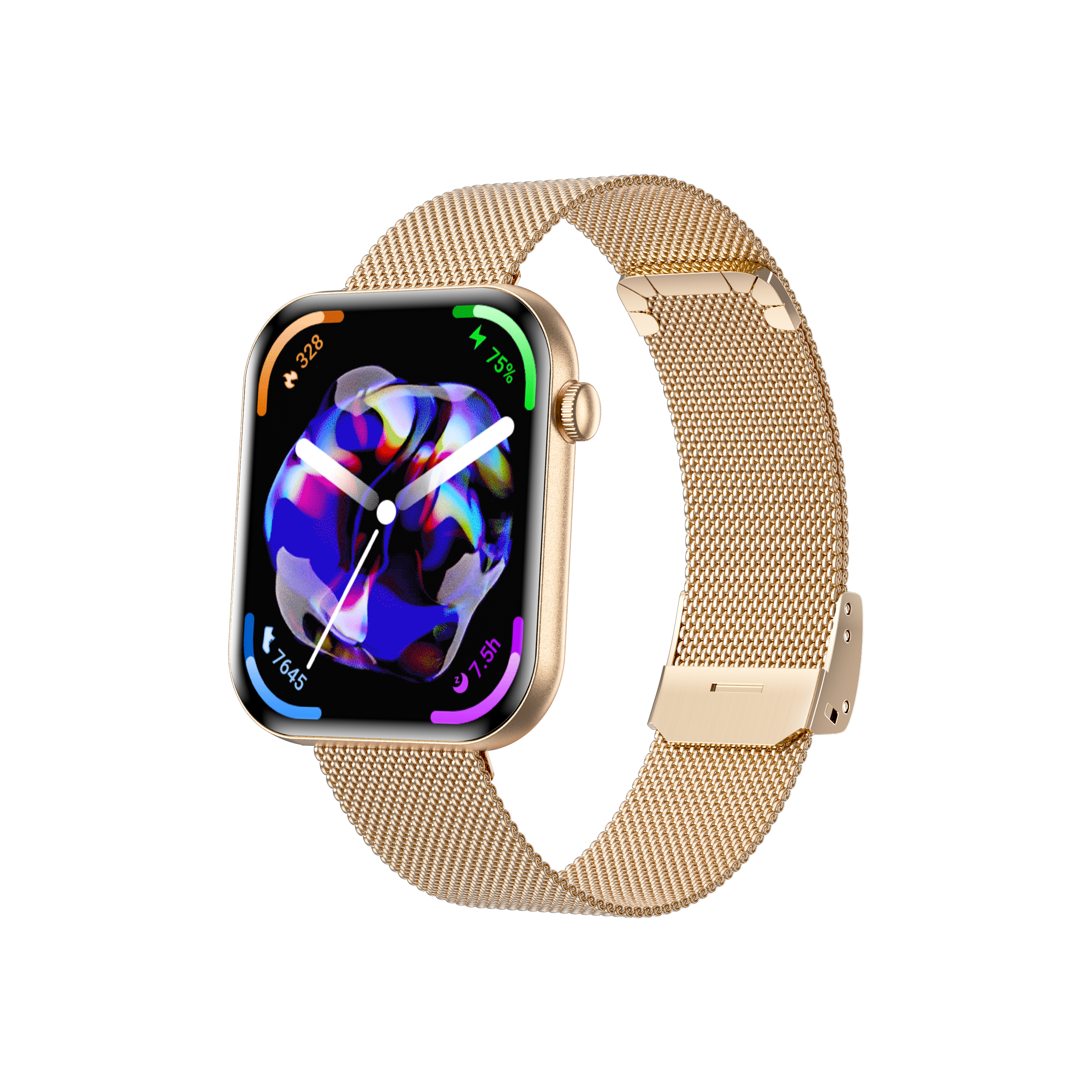 Philippe Palmer Smart Watch LP71 Ultra Thin AMOLED Gold Mesh