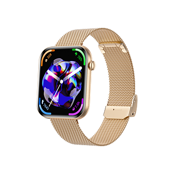 Philippe Palmer Smart Watch LP71 Ultra Thin AMOLED Gold Mesh