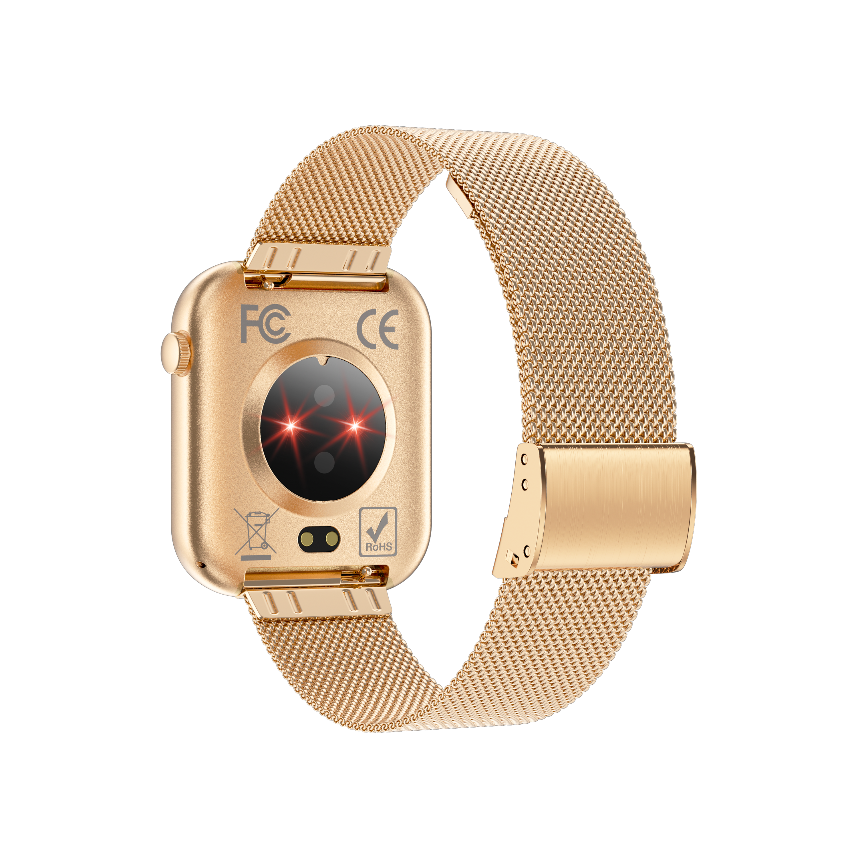 Philippe Palmer Smart Watch LP71 Ultra Thin AMOLED Gold Mesh - 4