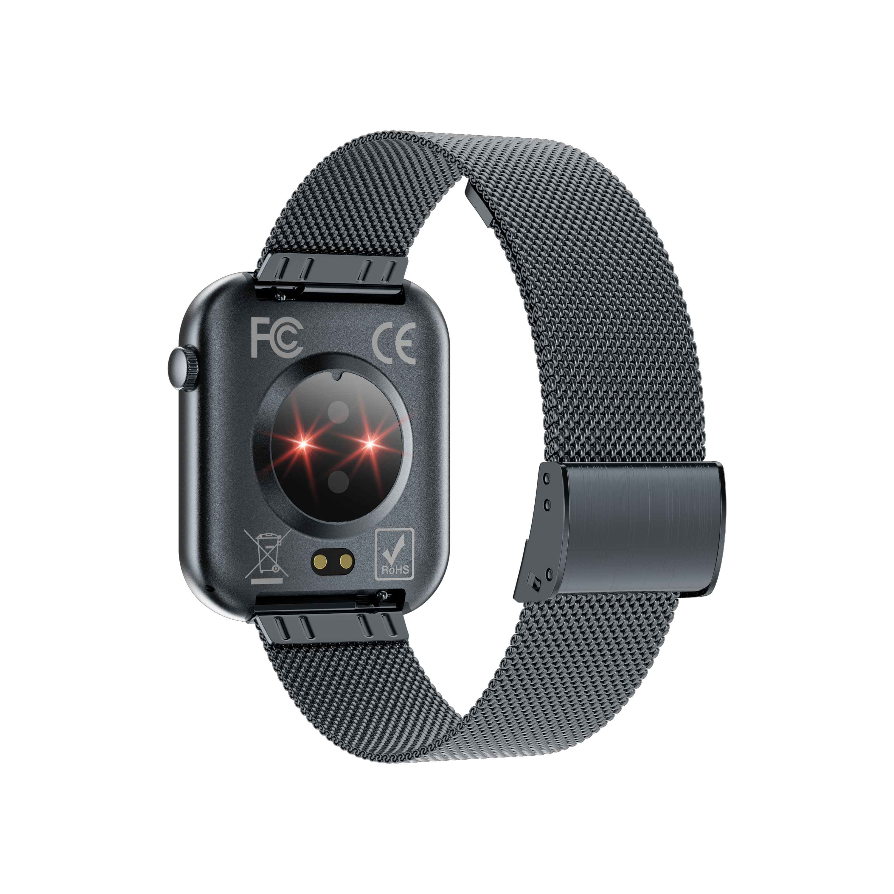 Philippe Palmer Smart Watch LP71 Ultra Thin AMOLED Black Mesh - 4