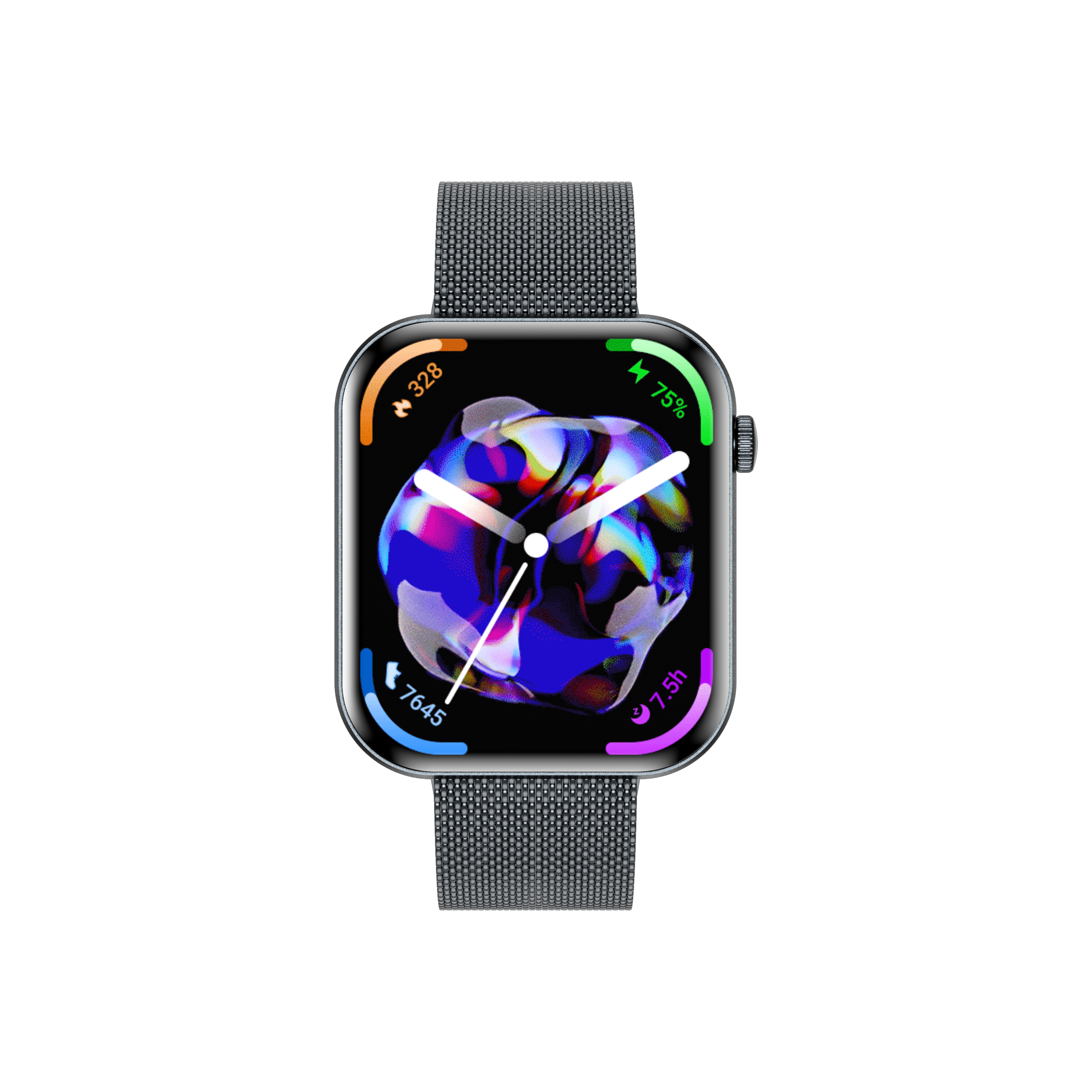 Philippe Palmer Smart Watch LP71 Ultra Thin AMOLED Black Mesh - 2