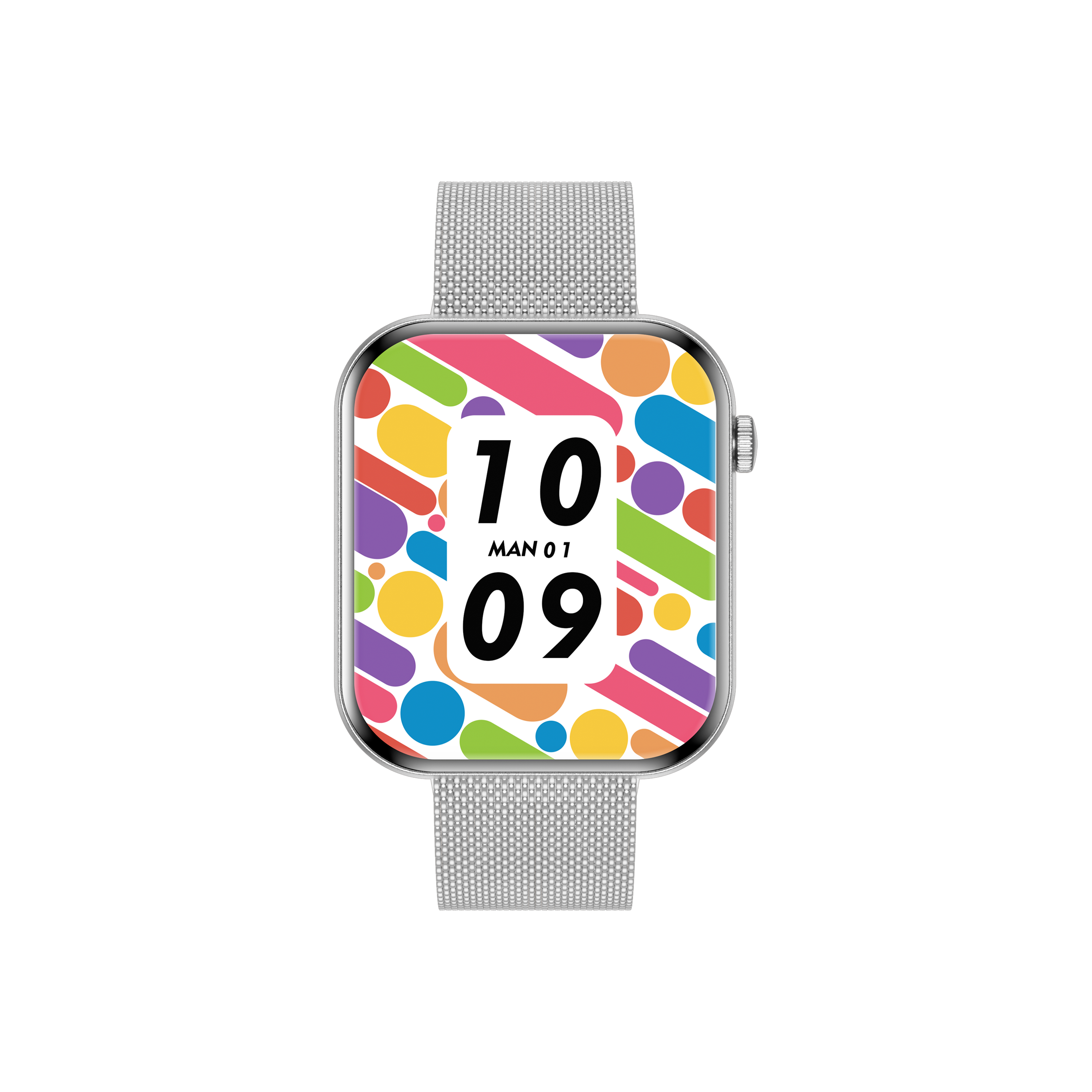 Philippe Palmer Smart Watch LP71 Ultra Thin AMOLED Silver Mesh - 2