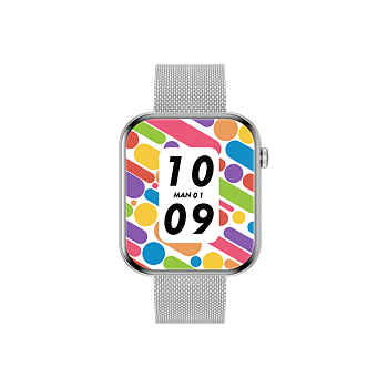 Philippe Palmer Smart Watch LP71 Ultra Thin AMOLED Silver Mesh