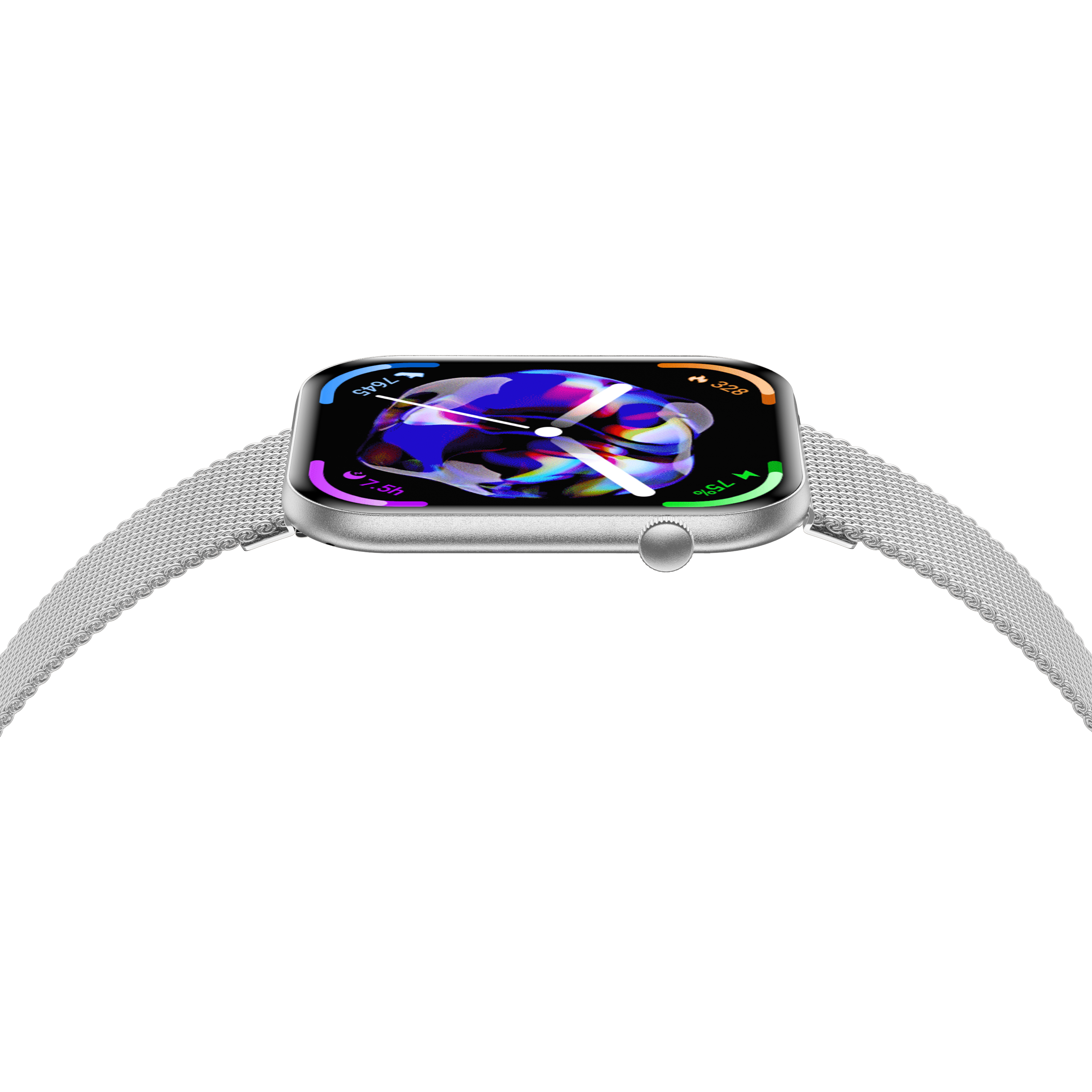 Philippe Palmer Smart Watch LP71 Ultra Thin AMOLED Silver Mesh - 3
