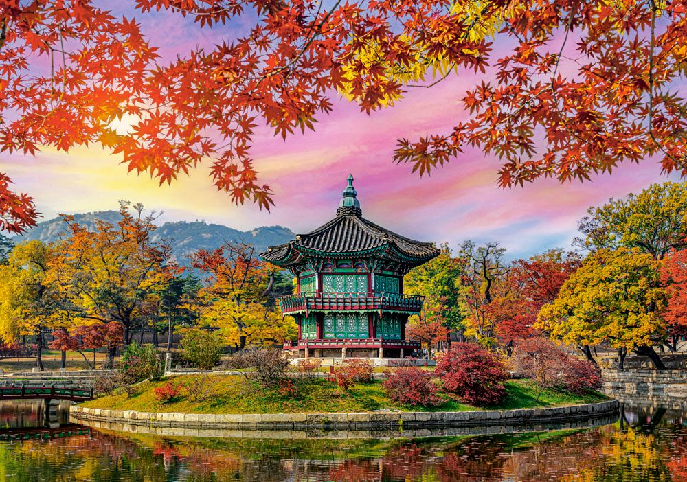 Gyeongbokgung Palace, Seoul, puslespil med 500 brikker ( B-54138)
