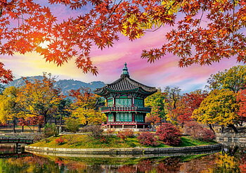 Gyeongbokgung Palace, Seoul, puslespil med 500 brikker ( B-54138)