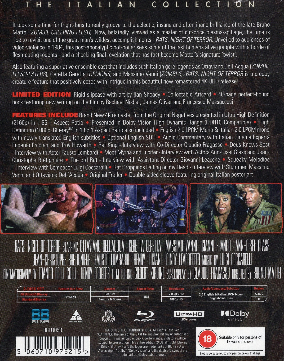 Rats: Night of Terror (Deluxe Limited Edition) (ej svensk text) (4K Ultra HD + Blu-ray) - 2